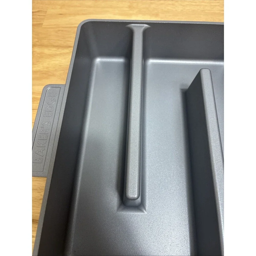 XL Baker's Edge Brownie Pan Edge Lovers 11x12 Cast Aluminum Non-Stick Pan USA